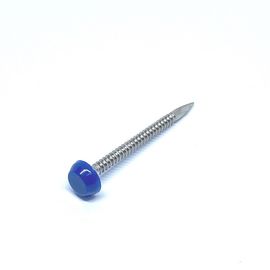 İnşaat Paslanmaz Çelik Plastik Baş Çiviler / Pimler SUS316 Poli Üst Pimler 30mm