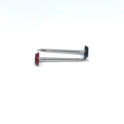Çatı Kaplama 3.0X50MM için Halka Şeklinde Halka Şaft Plastik Kafa Çivileri